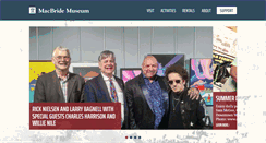 Desktop Screenshot of macbridemuseum.com