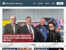 Tablet Screenshot of macbridemuseum.com
